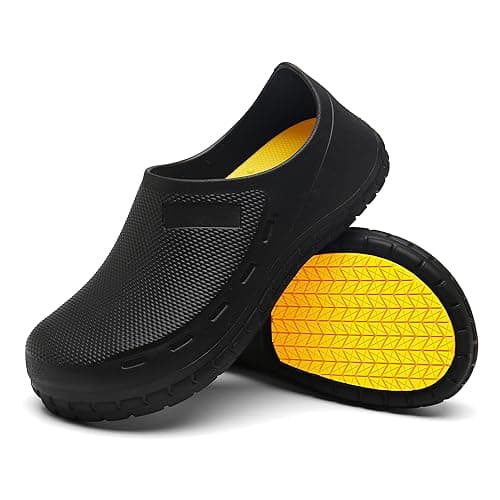 Nonslip Water Proof Chef Shoes for Men | Comfortable Nursing Shoes Seaside-Zapatos de Cocina para Hombres