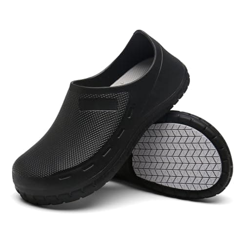Nonslip Water Proof Chef Shoes for Men | Comfortable Nursing Shoes Seaside-Zapatos de Cocina para Hombres