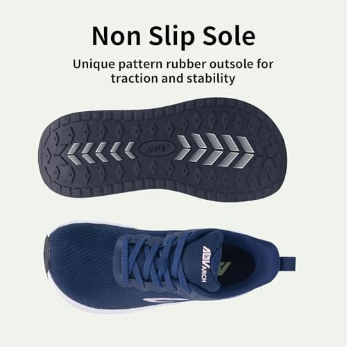 Women's Wide Toe Box Arch Support Walking Shoes for Plantar Fasciitis