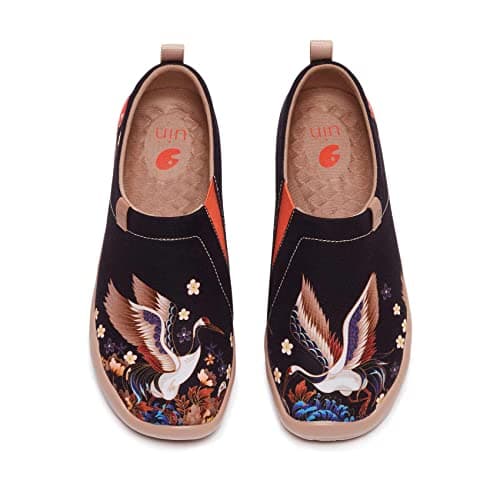 UIN Women's Art Travel Slip-On Flats Lightweight & Breathable