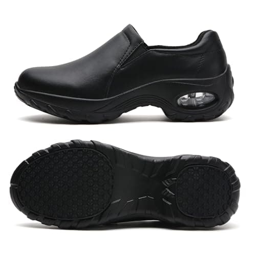 Women's Lightweight Slip Resistant Nursing Shoes for Food Service Comfort