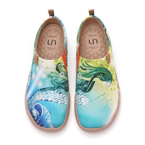 UIN Women's Floral Casual Slip-On Shoes Lightweight & Comfortable