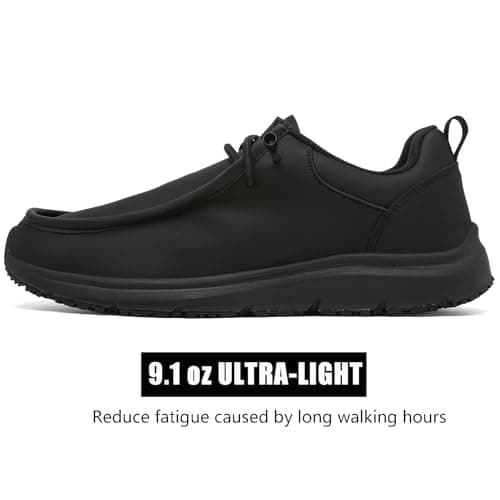 ulogu Non-Slip Waterproof Shoes | Oil Resistant Slip-On Work Loafers for Men & Women