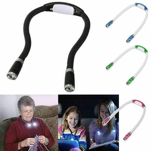 Ausuky Hands-Free Neck LED Reading Light (Blue)
