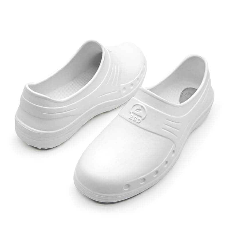 Women's Non-Slip Work Slippers, Waterproof & Oil Resistant, Anti-Static, Ideal for Hospitals, Kitchens, Labs, and Home