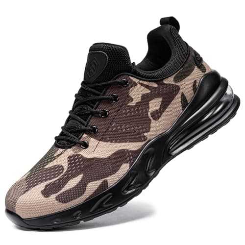 Mens Non-Slip Work Shoes Slip-On Water Resistant Walking Sneakers