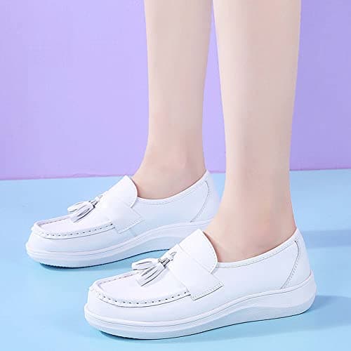Hopelong Nurse Shoes for Women Nursing Shoes Zpatos para Trabajar en Restaurante de Mujer Flats for Women
Refined Title: Women's Nursing Shoes for Restaurant Work