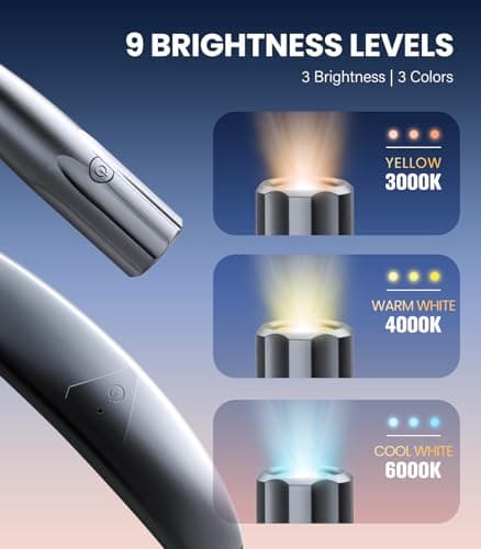 OPAULLED Black Neck Reading Light