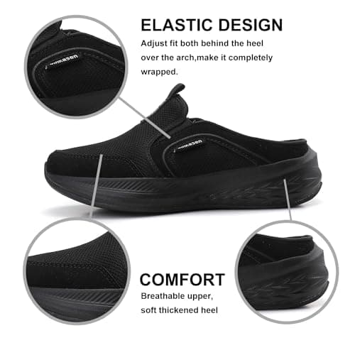 Comfortable Lightweight Women's Slip-On Mules Sneakers with Anti-Slip Sole