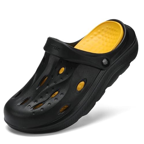 Womens Mens Arch Support Clogs with Removable Insoles Non-Slip Beach Slippers