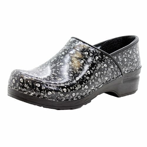 BJORK Swedish Comfort Women's Printed Leather Clogs