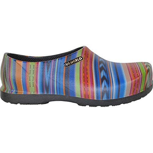 VANGELO Professional Men's Slip Resistant Nurse & Chef Shoe, Waterproof, Black Lime White Multicolor