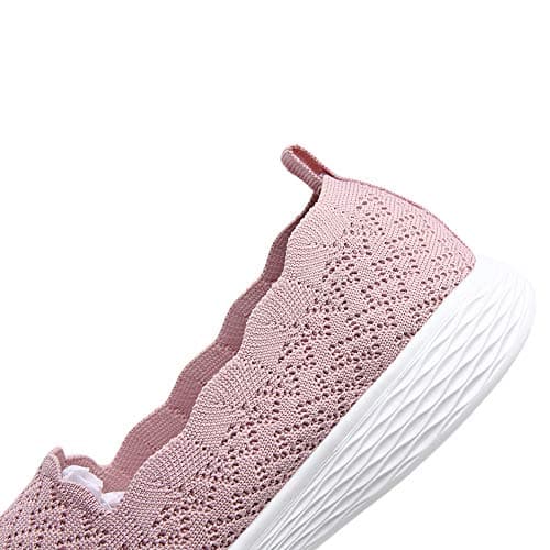 Puxowe Women's Lightweight Slip-On Walking Loafer-Shoes Memory Foam Round Toe