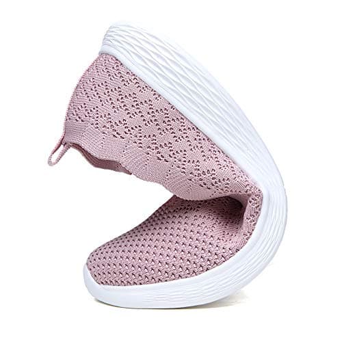 Puxowe Women's Lightweight Slip-On Walking Loafer-Shoes Memory Foam Round Toe