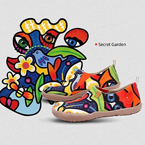 UIN Women's Floral Casual Slip-On Shoes Lightweight & Comfortable
