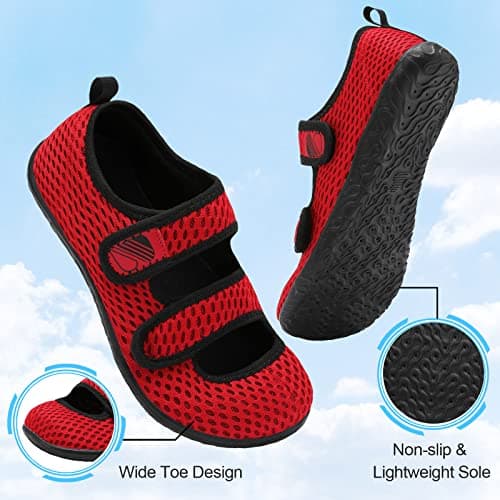 Besroad Lightweight Walking Shoes for Mens & Womens Non-Slip Diabetic Slippers