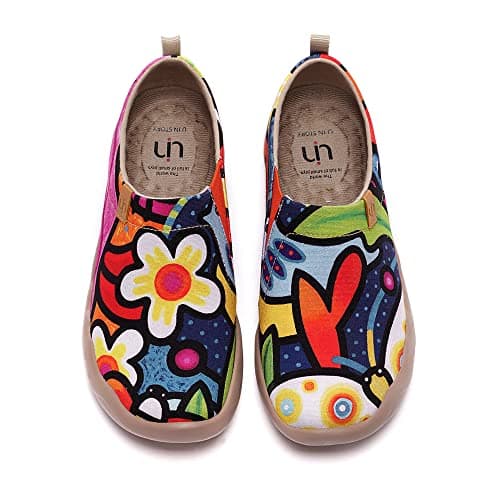 UIN Women's Floral Casual Slip-On Shoes Lightweight & Comfortable