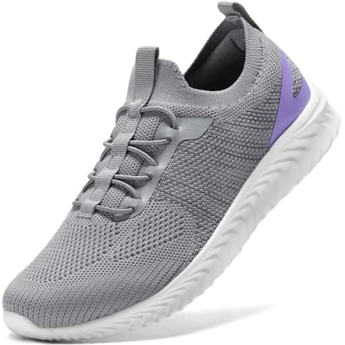 STQ Women's Memory Foam Arch Support Walking Shoes Lightweight and Comfortable