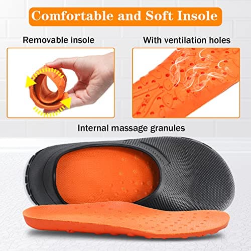 Nonslip Water Proof Chef Shoes for Men | Comfortable Nursing Shoes Seaside-Zapatos de Cocina para Hombres