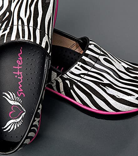 Smitten Women's Faux Patent Leather Clog Medical Shoe Heartthrob