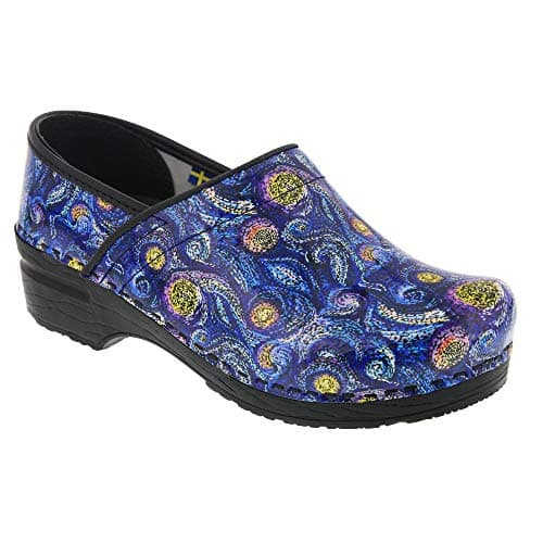 BJORK Swedish Comfort Women's Printed Leather Clogs