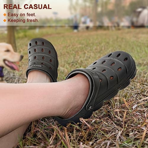 KEMISANT Women's Cushioned Slip-On Sandals
