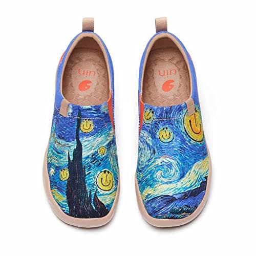 UIN Women's Floral Casual Slip-On Shoes Lightweight & Comfortable
