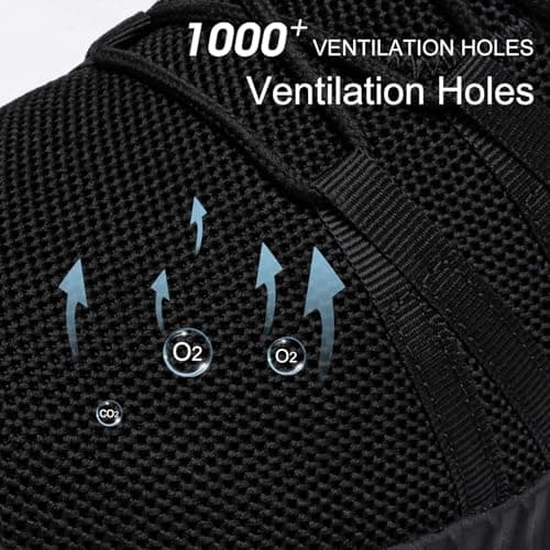 Women's Non-Slip Black Slip-On Walking Shoes for Restaurant Kitchen