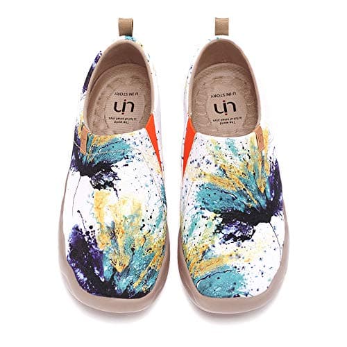 UIN Women's Floral Casual Slip-On Shoes Lightweight & Comfortable