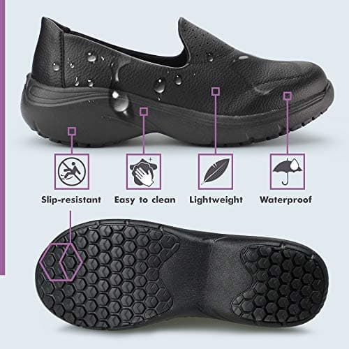 Women's Lightweight Slip Resistant Nursing Work Shoes by Hawkwell
