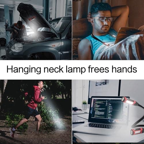 Neck Light Emergency Flashlight for Reading, Camping & Repairing