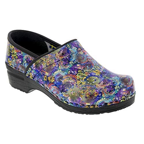BJORK Swedish Comfort Women's Printed Leather Clogs