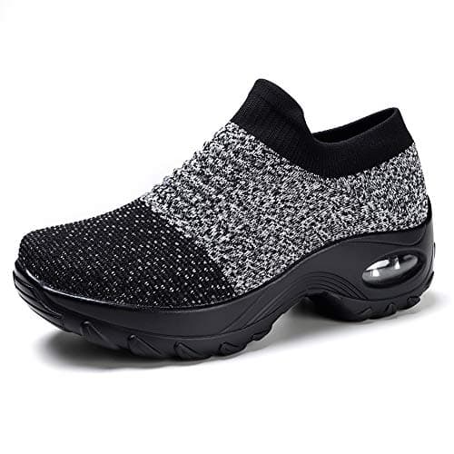 Non-Slip Arch Support Walking Shoes for Women | breathable Mesh Tennis Sneakers