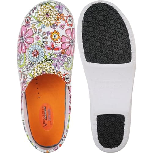 VANGELO Women's Professional Slip-Resistant Waterproof Nurse & Chef Shoe, Size 6-12, NIKO Removable Insole