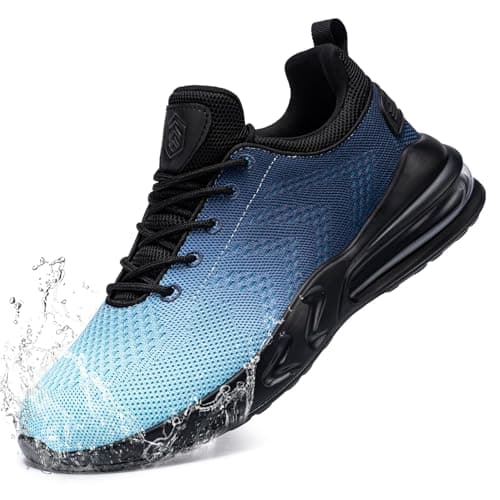 Mens Non-Slip Work Shoes Slip-On Water Resistant Walking Sneakers