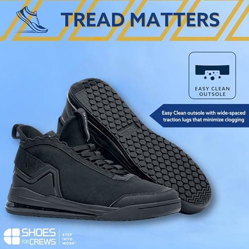 Men's & Women's Tigon II Slip Resistant Work Sneakers, Black