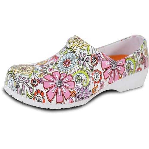 VANGELO Women's Professional Slip-Resistant Waterproof Nurse & Chef Shoe, Size 6-12, NIKO Removable Insole