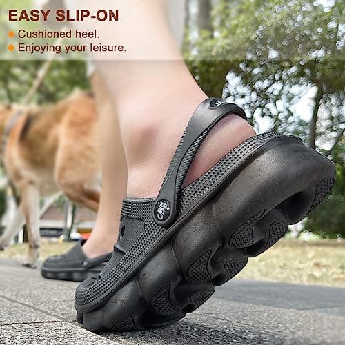 KEMISANT Women's Cushioned Slip-On Sandals