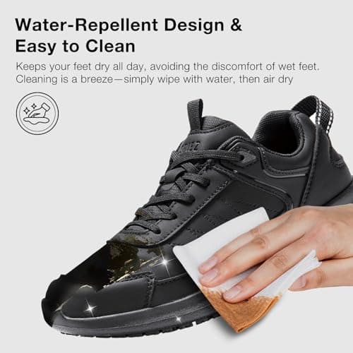 SPIEZ Women's Non-Slip Work Shoes, SRC Certified for Restaurant & Kitchen
