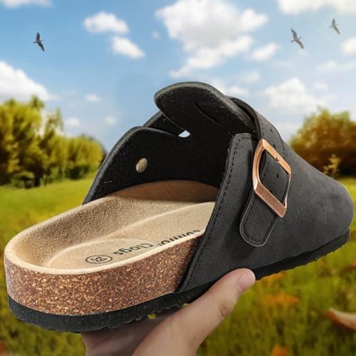 BULLIANT Comfort Clogs for Men & Women | Cushioned Cork Footbed | Nurses & Workewear