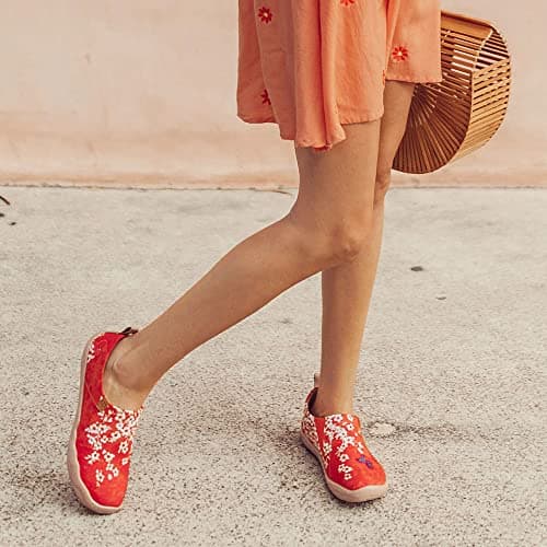 UIN Women's Art Travel Slip-On Flats Lightweight & Breathable