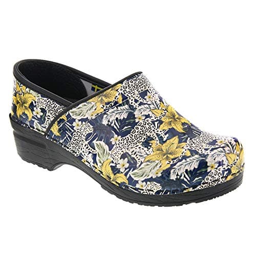BJORK Swedish Comfort Women's Printed Leather Clogs