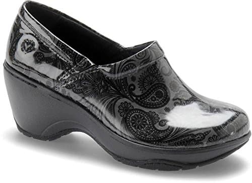 Nurse Mates Bryar Shoes - Full-Grain Leather, Slip-Resistant, Comfort Support, Black