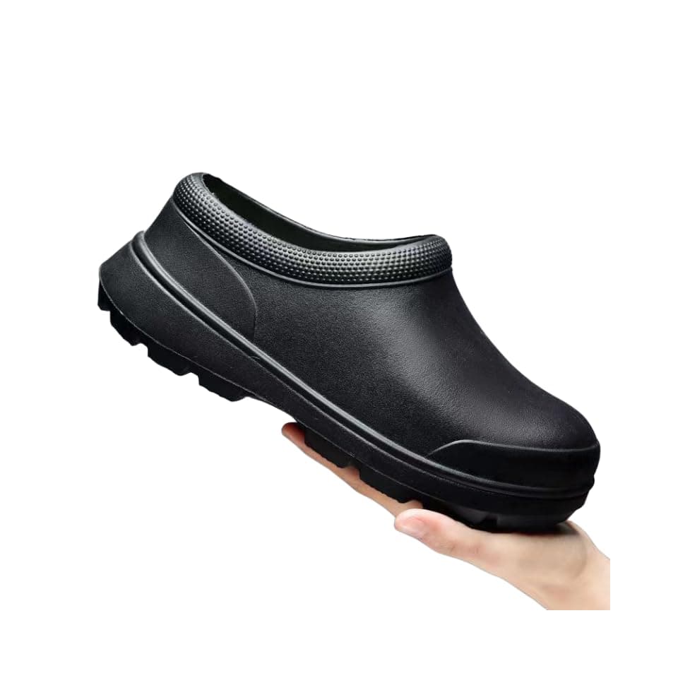 Hhhchpm Chef Shoes for Men - Non-Slip Oil-Resistant Waterproof Safety Work Shoes