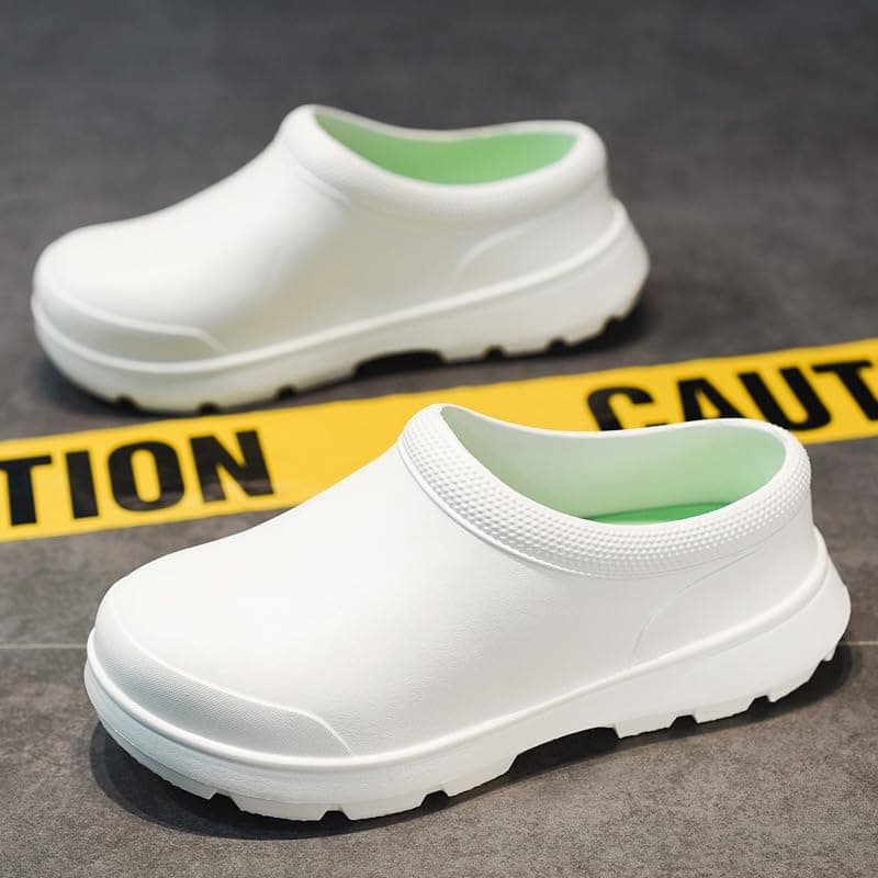Hhhchpm Chef Shoes for Men - Non-Slip Oil-Resistant Waterproof Safety Work Shoes