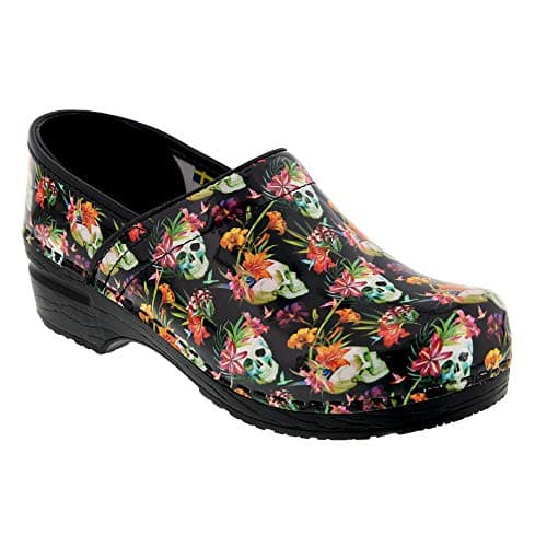 BJORK Swedish Comfort Women's Printed Leather Clogs