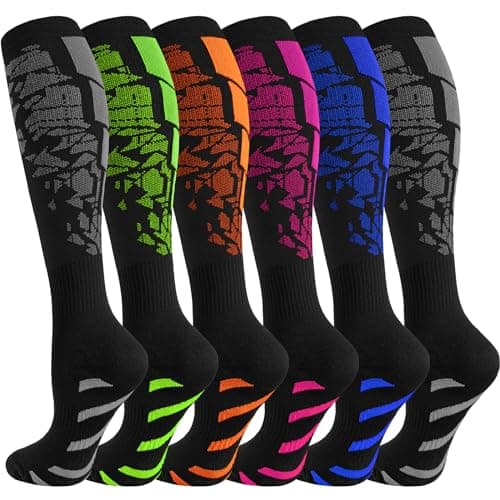 Best Knee High Compression Socks 20-30 mmHg for Running, Nurses & Travel