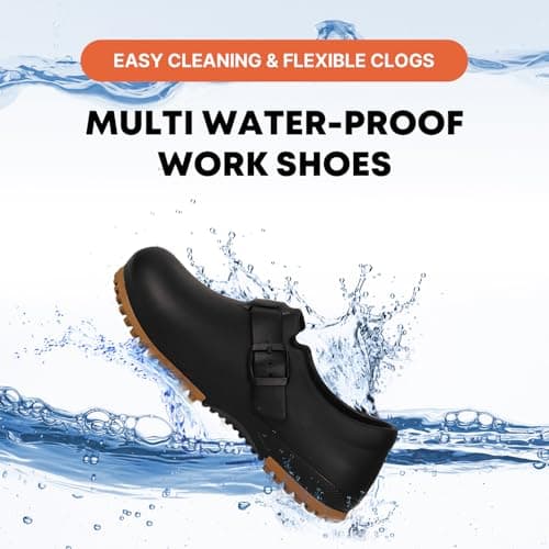 Slip Resistant Unisex Clogs with Recovery Insoles for Work, Food Service, Gardening or Nursing