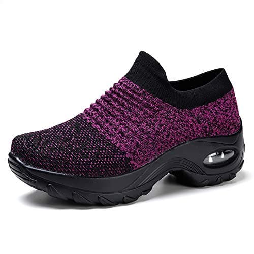 Non-Slip Arch Support Walking Shoes for Women | breathable Mesh Tennis Sneakers