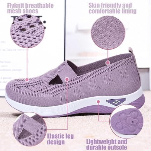 2024 Bawcud Women's Soft Sole Breathable Mesh Walking Shoes